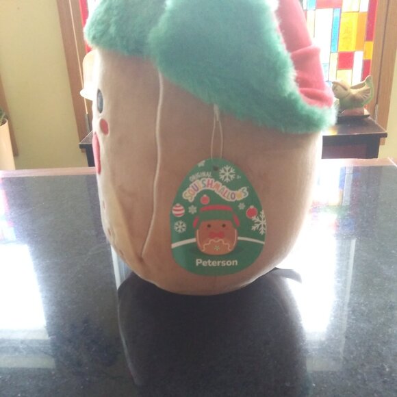 squishmallow Peterson gingerbread man Kelly toys Christmas theme has tag - Picture 6 of 15